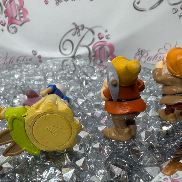 Disney Snow White and the dwarfs sleepy set collectors figurines dolls princess - Picture 10 of 11